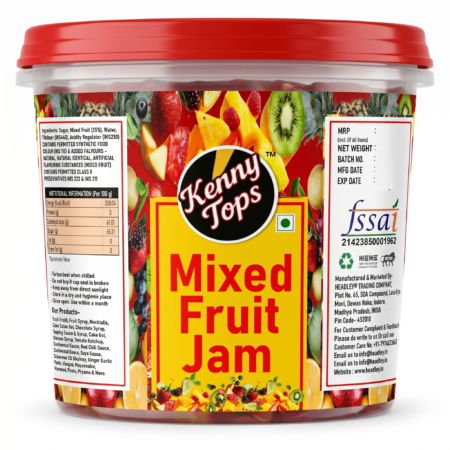 KennyTops Mixed Fruit Jam | PP Food Grade Jar | Bulk-Friendly Everyday Fruit Preserve |
