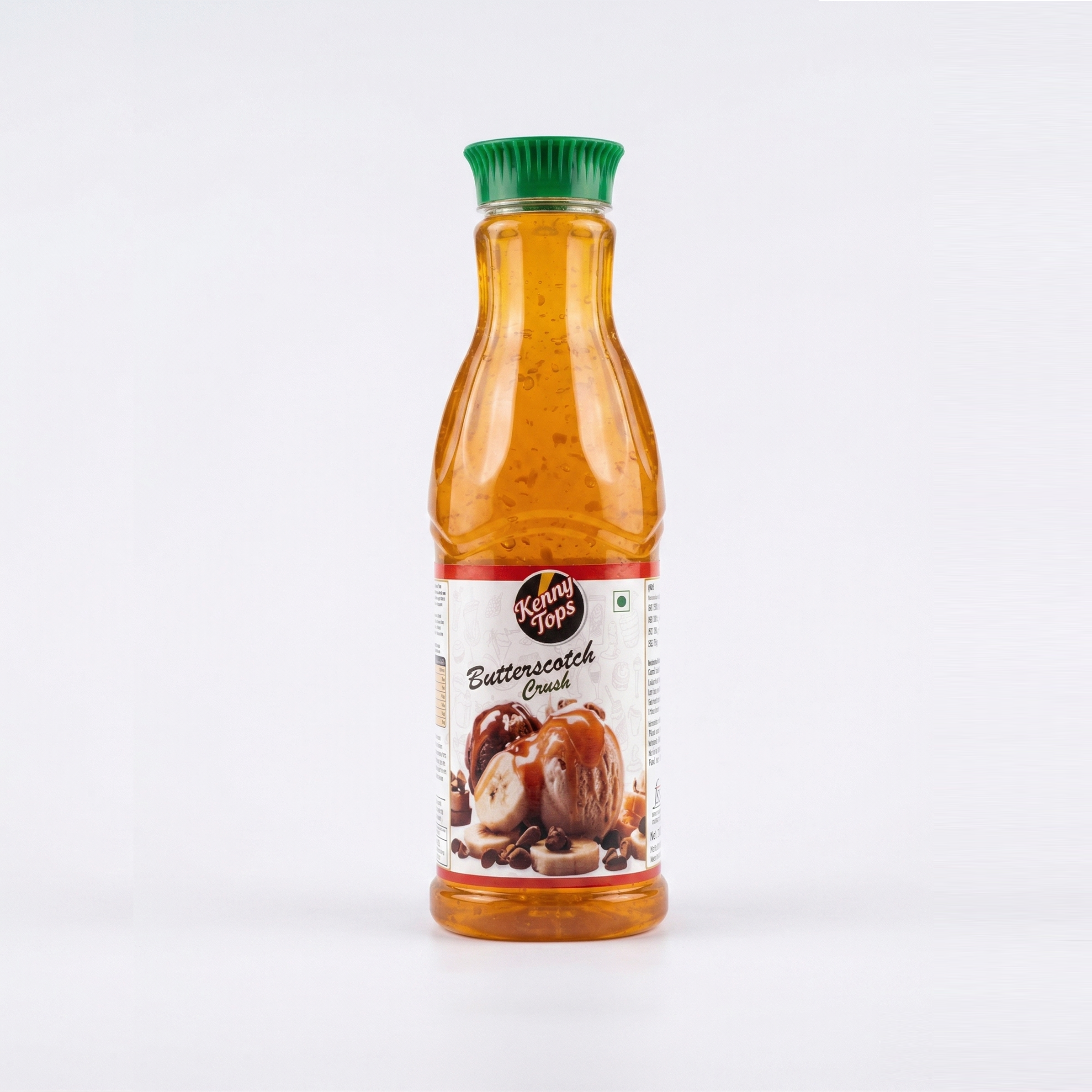 KennyTops Butterscotch Crush | Rich Butterscotch Flavour Syrup | Topping for Cakes, Ice Creams, Thick Shakes & Mocktails |