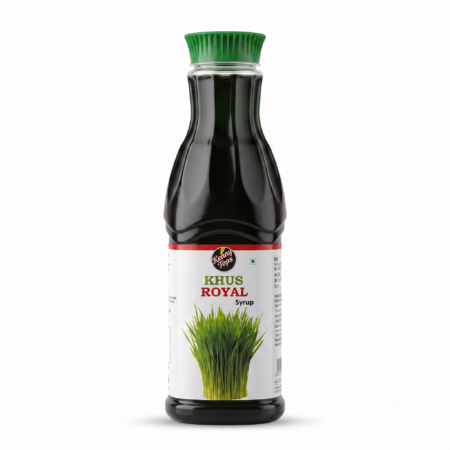 KennyTops Khus Syrup | Cooling Vetiver Sharbat Concentrate | Traditional Summer Drink for Sharbat, Juices & Mocktails |