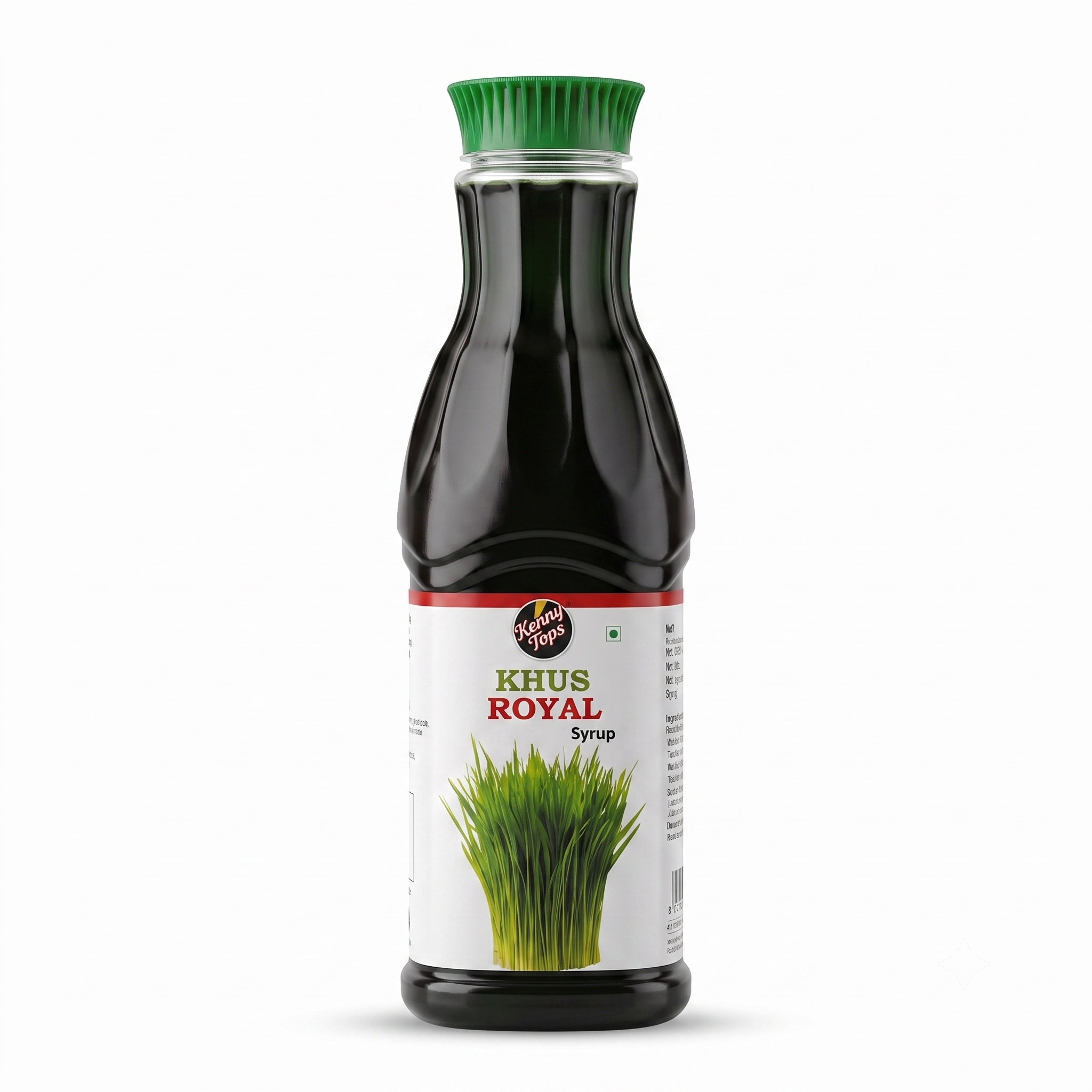 KennyTops Khus Syrup | Cooling Vetiver Sharbat Concentrate | Traditional Summer Drink for Sharbat, Juices & Mocktails |