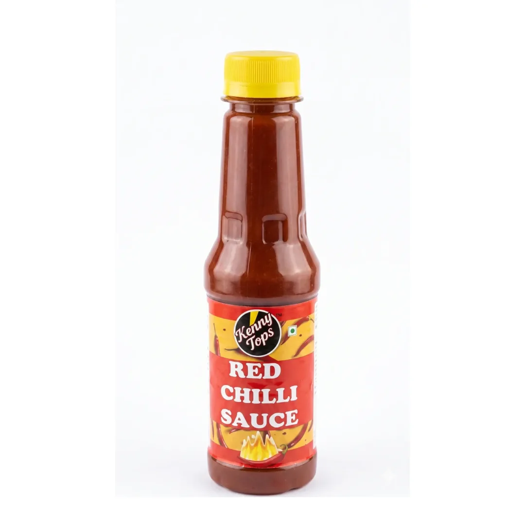 KennyTops Red Chilli Sauce | Bold & Spicy Red Hot Sauce | Ideal for Noodles, Momos & Snacks |