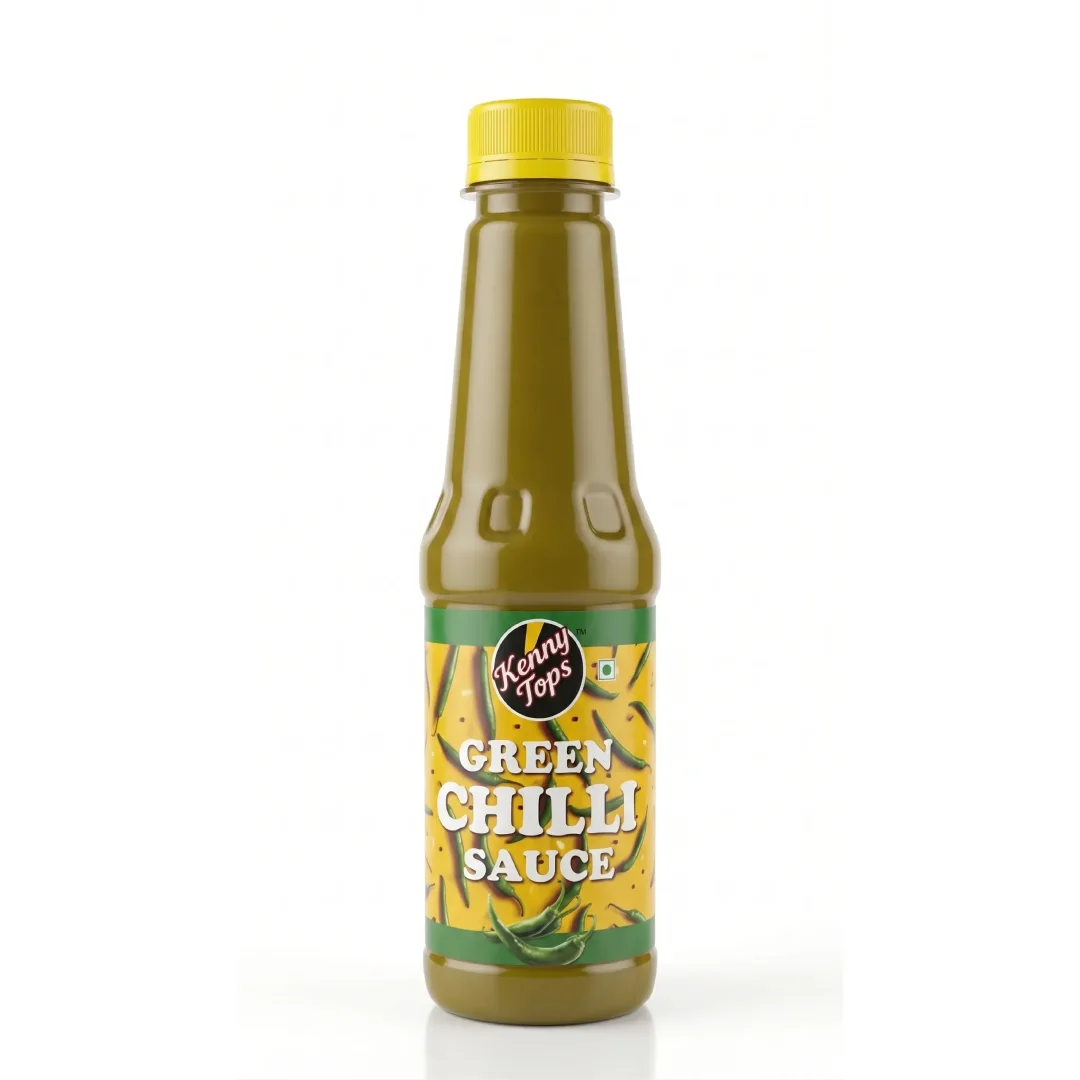 KennyTops Green Chilli Sauce | Fiery & Fresh Hot Sauce | Perfect for Chinese, Indo-Chinese & Street Food |