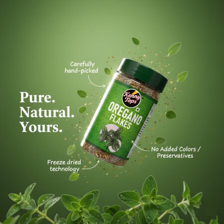 KennyTops Oregano Flakes | Dried Oregano Herb Seasoning | Authentic Italian Flavour for Pizza, Pasta & Salads |