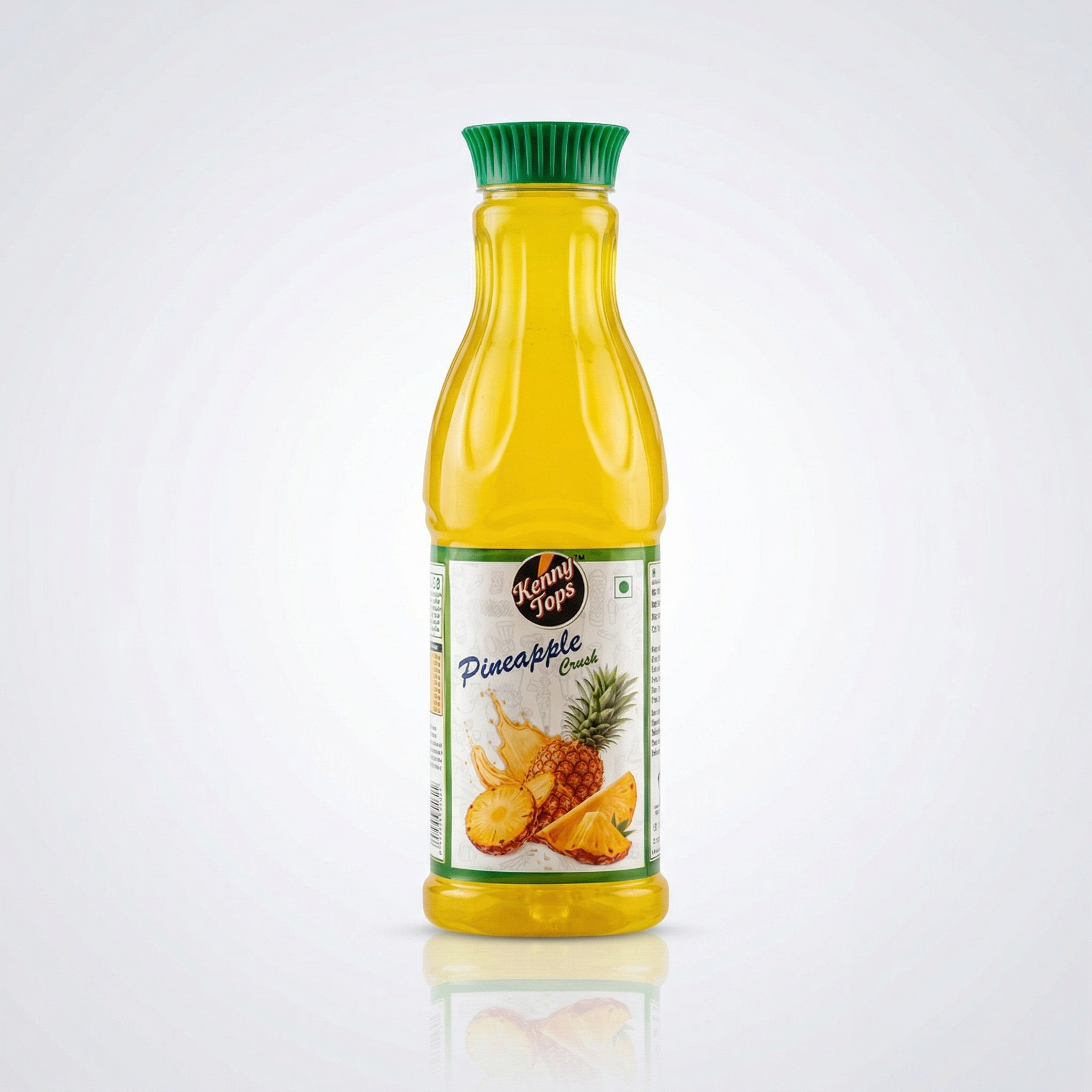 KennyTops Pineapple Crush | 45% Pineapple Pulp with Fruit Pieces | Tropical Beverage Concentrate for Juices, Mocktails & Desserts |