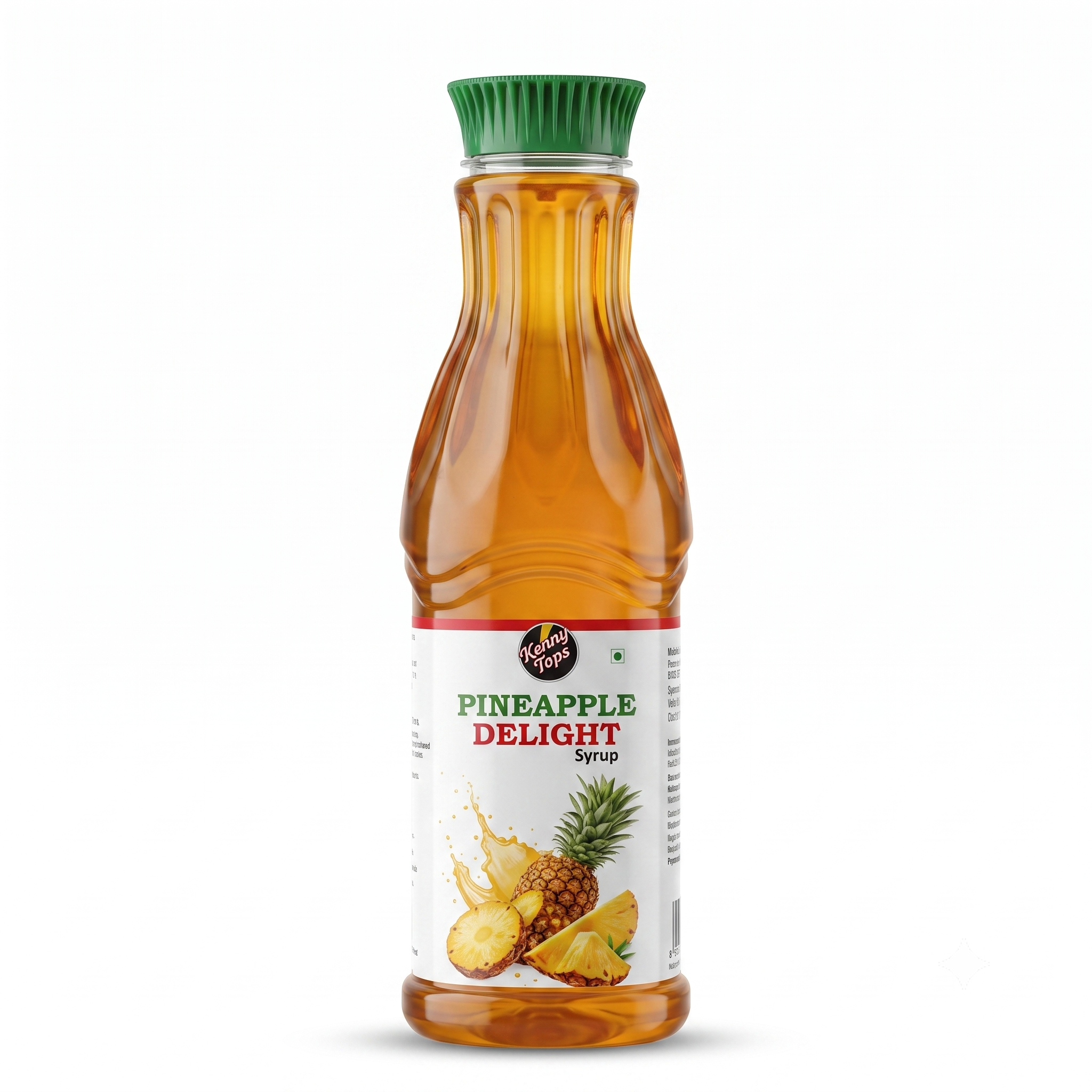 KennyTops Pineapple Syrup | Tropical Fruit Concentrate | For Juices, Mocktails, Slushes & Summer Drinks |