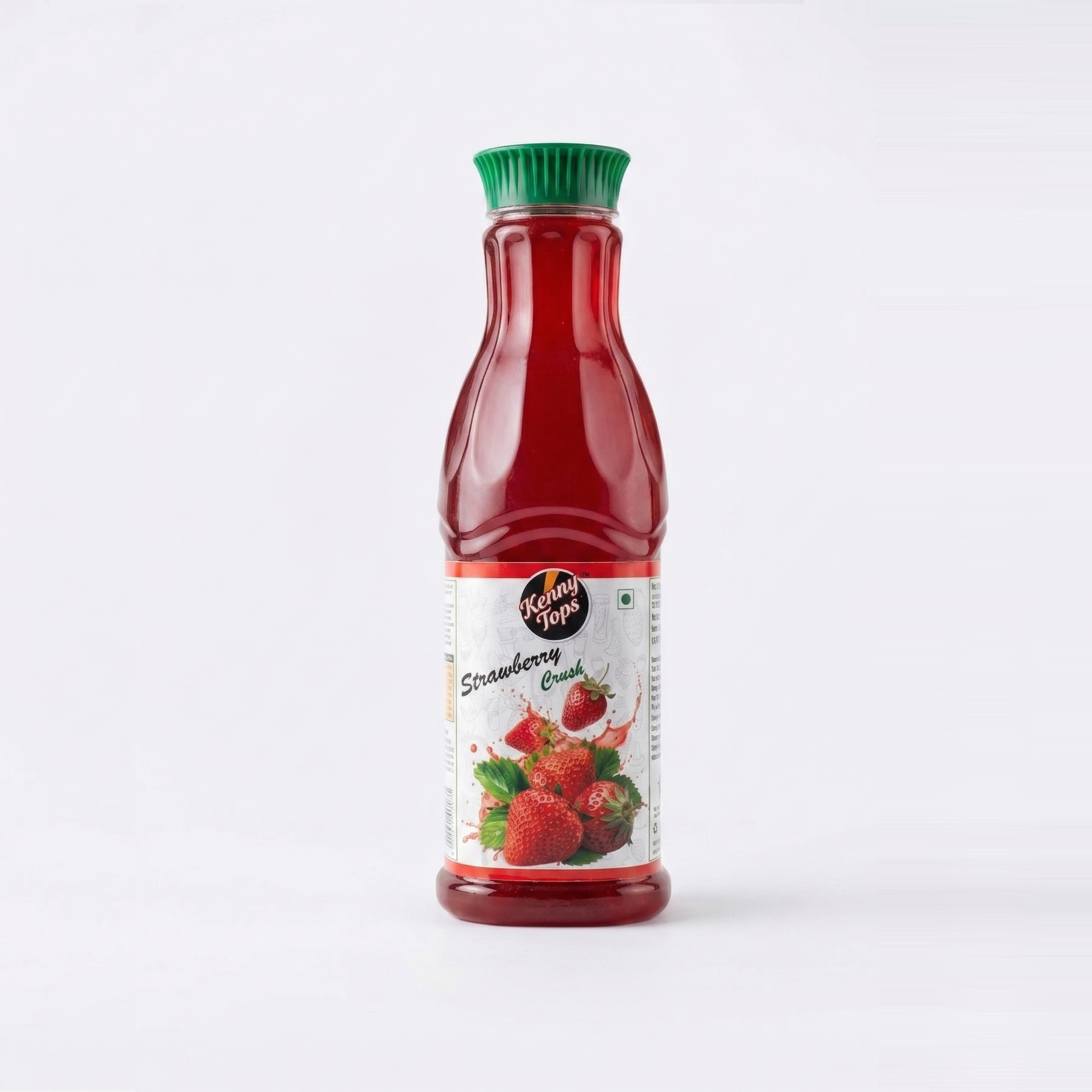 KennyTops Strawberry Crush | Real Strawberry Pulp Concentrate | For Juices, Milkshakes, Mocktails & Cake Toppings |